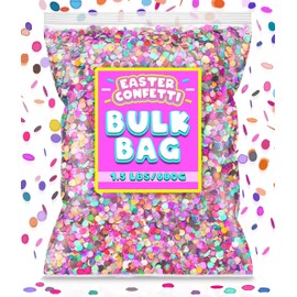 Mexican Confetti Bulk Bag Colorful 1.5 Lbs/680g Great For Easter Egg Fillers, Confeti Paper, Birthday Party, Cascarones, Pinata Filler, Fiesta Decorations, Wedding Decor & Cinco De Mayo