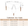 Simple&Opulence Rectangular Table Cloth 140 x 180cm, Cotton Canvas Tablecloth,