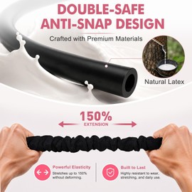 Upgraded Pedal Resistance Band with Handles Exercise Bands for Women