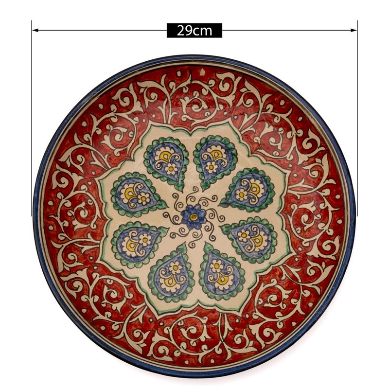 PODARI Lagan Rishtan Serving Plate, Ceramic Plate, Diameter 29 cm,