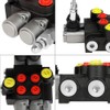 Tolsous Hydraulic Control Valve 2 Spool 13 GPM G Ports
