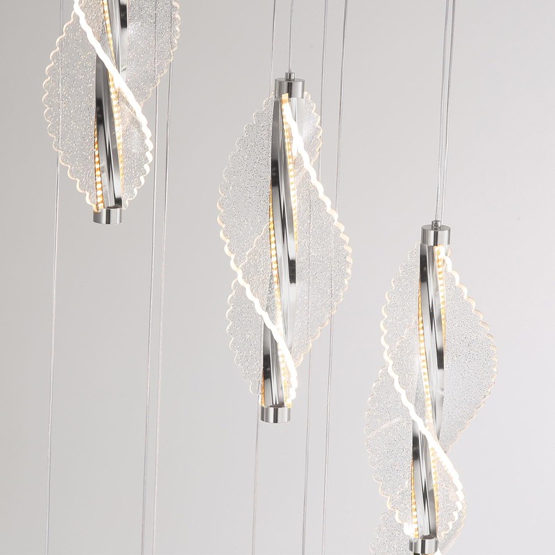 AFQEJG 1-Light Pendant Lights for Kitchen Island Acrylic Hanging Light
