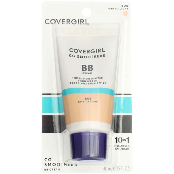 CoverGirl Smoothers SPF 21 Tinted Coverage, Fair to Light [805], 1.35 oz (Pack of 3)
