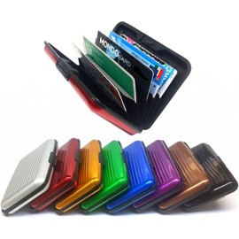 Generico Unisex Silver Black Minimalist Credit Card Holder, Silver / black, Minimalist