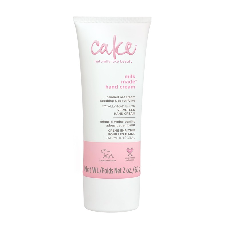 Cake Beauty Velveteen Hand Cream, Milk Made - Soothing, Lightweight