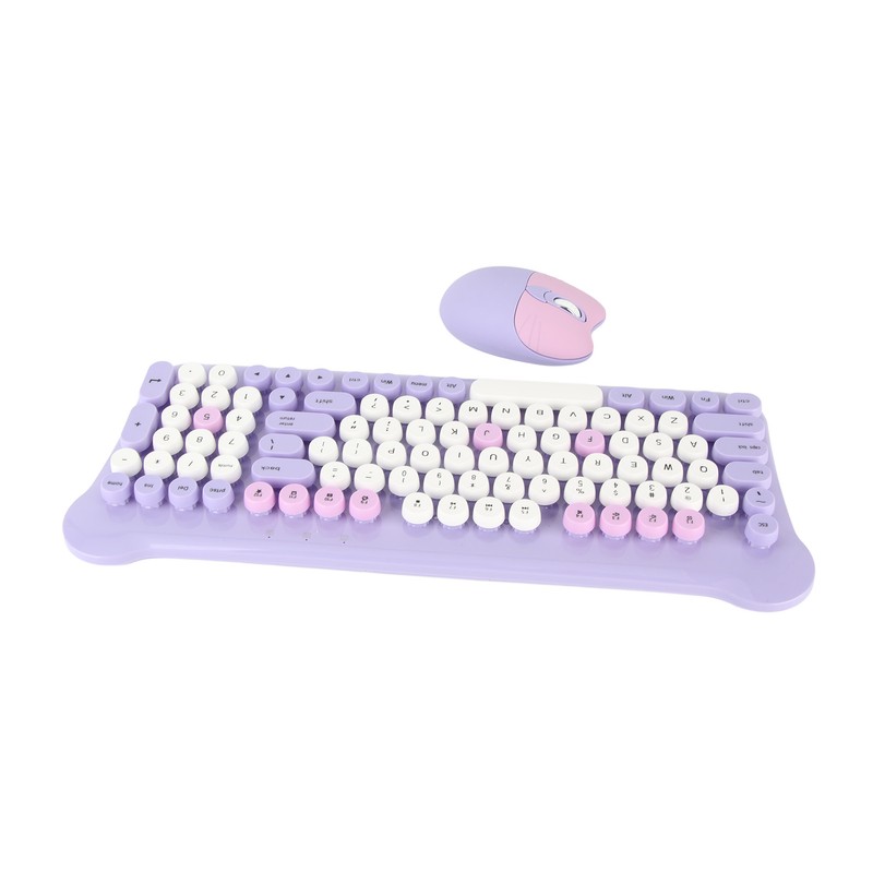 Wireless Keyboard and Mouse 2.4Ghz Connection Cute Keyboard Mouse Set