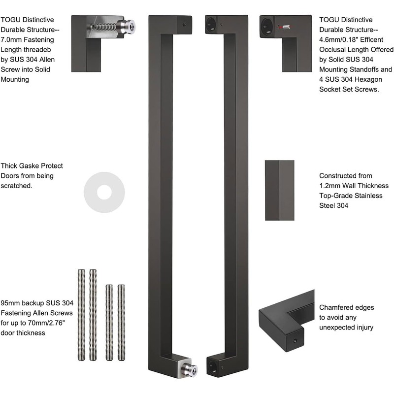 TOGU TG-R3030 Heavy Duty Commercial Grade 450mm/18 inches Square/Rectangle Shape