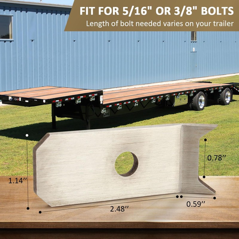 (24pcs) Trailer Wood Deck Clips Heavy Duty Floor Hold Down