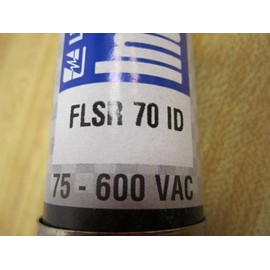 LITTELFUSE FLSR-70-ID 70 AMP, Trip Indication, Fuse, 300 VDC, W/O Alarm Contact, TIME DELAY Type, for USE W/All General Purpose CIRUCITS, RK5, 600 VAC, Dual Element Design, Current LIMITING