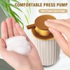 Ceramic Foaming Soap Dispenser, 12 oz Bathroom Foam Hand Soap
