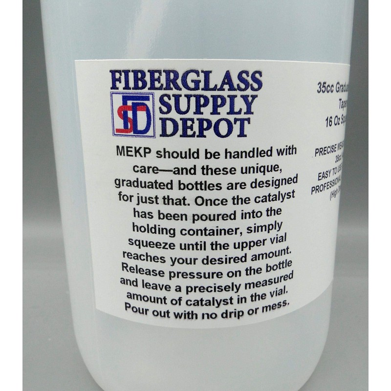 MEK Peroxide Adjustable Volume Dispensing bottle 16oz. (500ml)