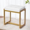 FLYZC Vanity Stool, Vanity Chair Stools for Makeup Room, Faux