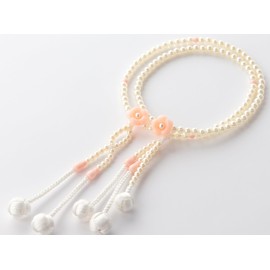 Kongodo Women's Prayer Beads [Flor] Colorful Prayer Beads / Small / 8 inch / Plastic / Soka Gakkai / SGI / Pink (Pink)