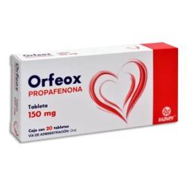 Propafenona 150 Mg Caja Con 20 Tabletas Orfeox Maver