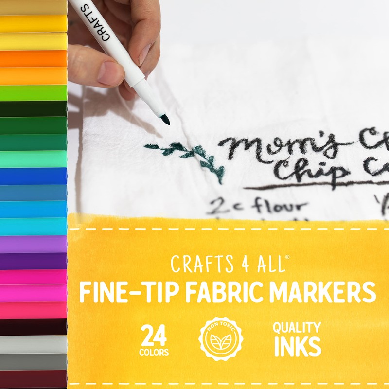 Crafts 4 All Fabric Pens for Clothes - Pack of