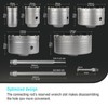 BINOTA 13PCS Concrete Hole Saw Kit, Rotary Hammer Core Bit