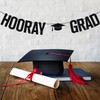 Hooray Grad Banner, Congrats Grad/Class of 2025, PHD/MBA/College Graduation Party