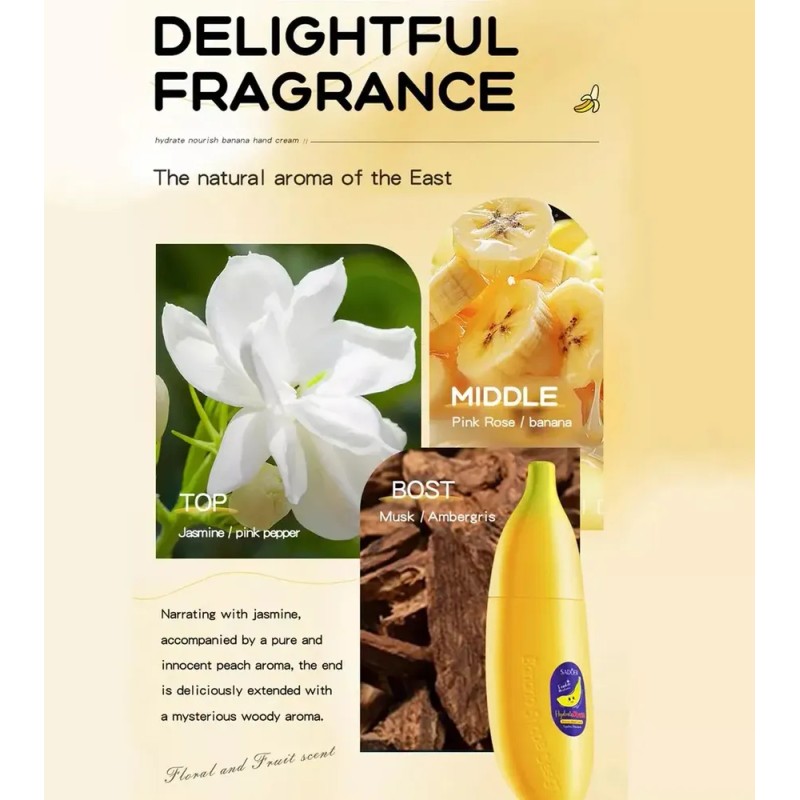 Crema De Manos Banana Reparadora E Hidratante (2 Unidades)