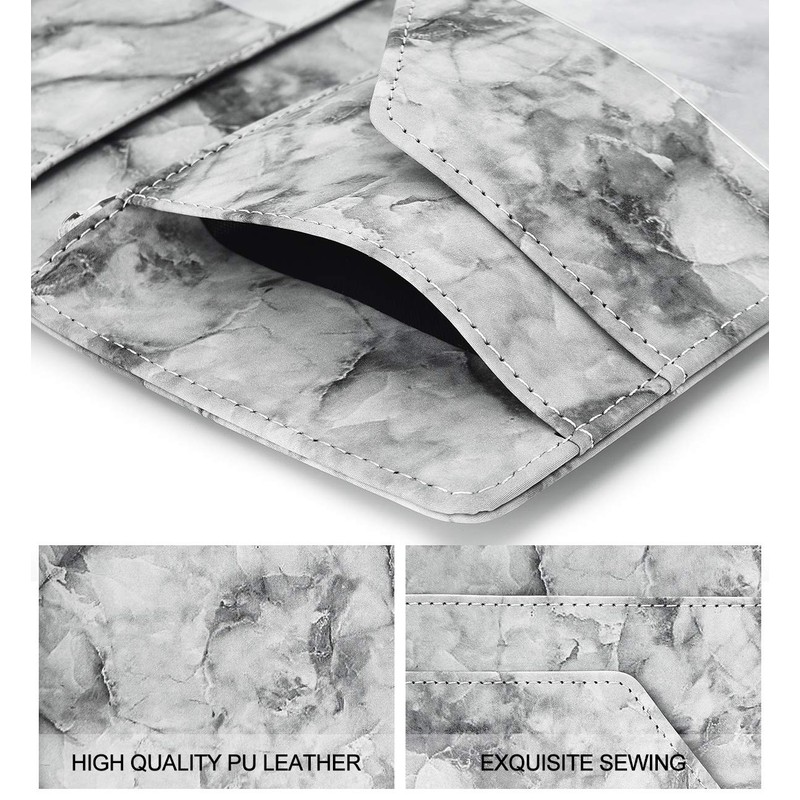 Server Books for Waitress - Marble Texture Leather Waiter Book