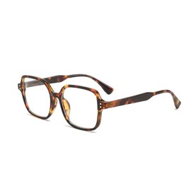 Layresen Vintage Oversized Blue Light Blocking Glasses - Square Frame,Photochromic glasses, Large Clear Lenses (Tortoiseshell)