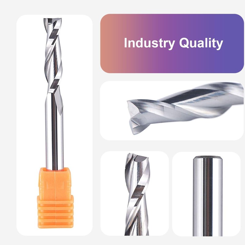 SpeTool 1/4 Inch Shank Up Cut Spiral Router Bit, 1