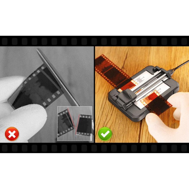 35mm Film Cutter 11 Levels Adjustable LED Backlight USB C