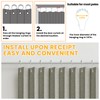 AJAZZ 100% Blackout Accordion Doors Interior Closet Curtain Doorway Curtains