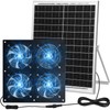 Solar Powered Fan 11.8" Greenhouse Exhaust Fan Solar 4 Fan