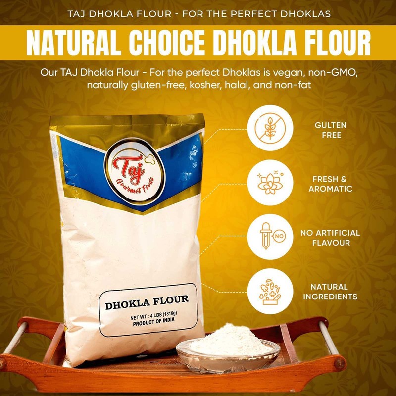TAJ Dhokla Flour - For the perfect Dhoklas, 4-Pounds