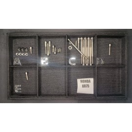 Stainless Cycle Honda XR75 1973-1976 Stainless Bolt Kit Screws Polished Engine Set
