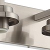 MELUCEE 4 Lights Vanity Light Brushed Nickel Modern Bathroom Lighting