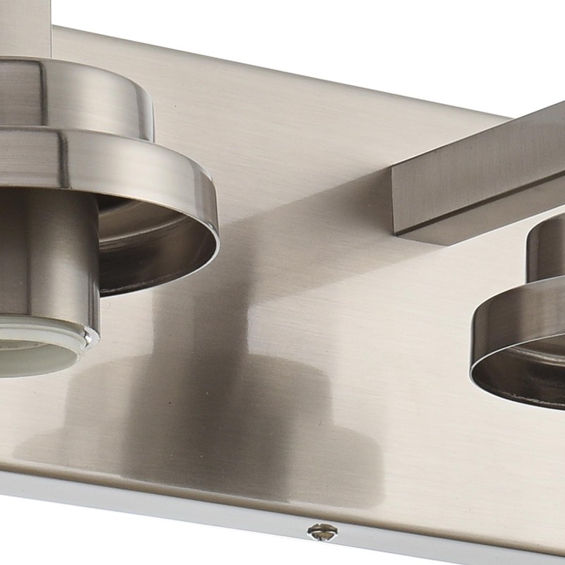 MELUCEE 4 Lights Vanity Light Brushed Nickel Modern Bathroom Lighting