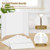 BXIHUR 8 Pcs Trifold Poster Board, 21.5x14 inches Small White