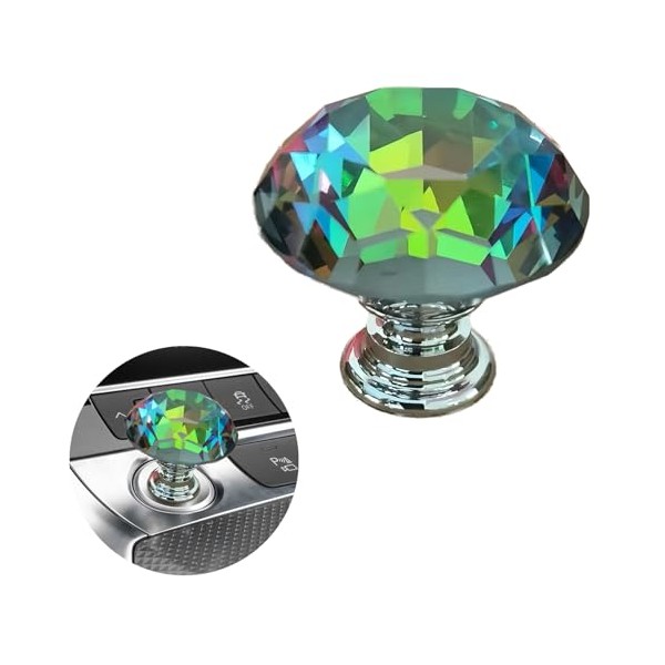 enttgo Car One-Touch Start Button with Push-to-Start Rocker Lever, Engine