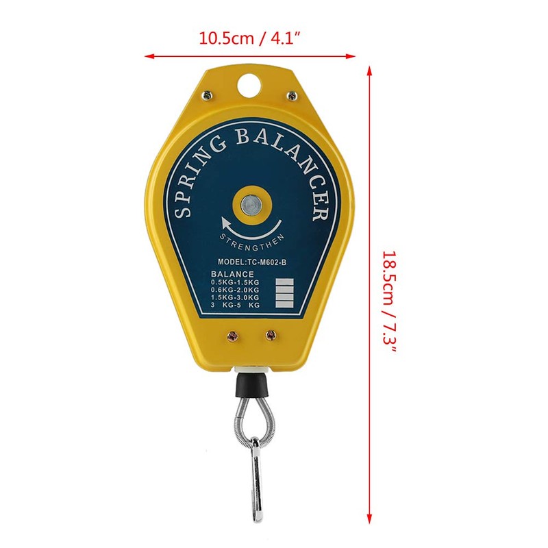 Spring Balancer,0.5-1.5Kg Retractable Balance Scales Sturdy Fixture Holder Hanging for
