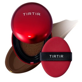 TIRTIR TIRTIR Mask Fit Red Cushion Foundation | Full coverage, Weighless, Skin fit, Satin Glow Finish, Korean cushion foundation (#51N Fudge, 0.63 Fl Oz (Pack of 1))