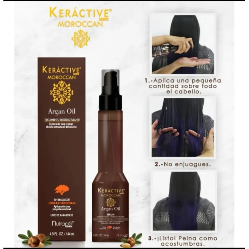 Nutrapel Serum Reestructurante Aceite De Argan Keractive Moroccan Oil