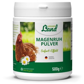 HÜHNER Land Gastric Ruh Powder Chickens & Poultry 500 ml - Harmonisation of Gastrointestinal Activity, Mineral Blend with Anise for Chicken Food, Natural Clay Minerals Support Intestinal Flora