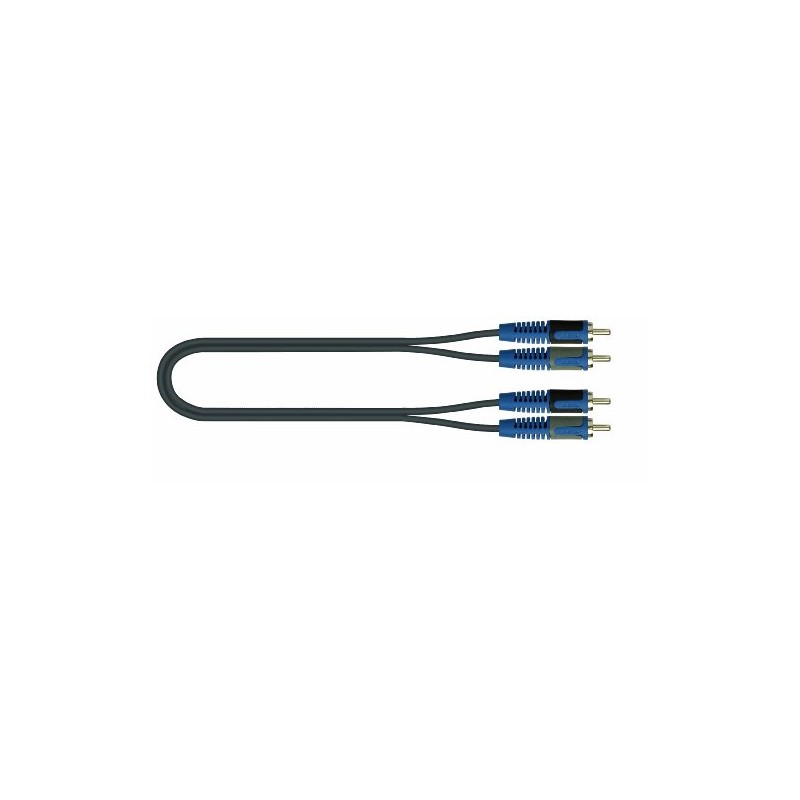 Roksolid 2m 2x Male Phono to 2x Male Phono Audio