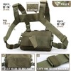 WYNEX Tactical Chest Rig Pack for Men, Running Chest Bag