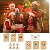 Set of 6 Christmas Cards with Envelopes, Mini Christmas Cards,