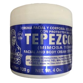 Del Indio Papago Tepezcohuite 120G Crema Piel Colageno Y Vitamina E Protector Solar Spf-15 Blanco                                                     