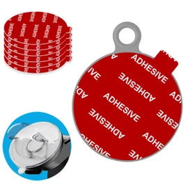 PKYAA Dashboard Pad Mounting Disk Sticky Adhesive Replacement Kit, 6pcs 3.15"(80mm) Circle Heat Resistant Double-Sided Stickers for Suction Cup Car Phone Holder Disc & Windshield Dash Cam
