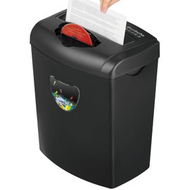 Paper Shredder for Home，Shred 12 Sheet Cross Cut,5.55-Gallon Basket, P-4 Security,Shred Paper/Cards/CDs/Staples/Clips - Jam Proof System for Home Office