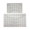 Quilting Ruler Set with Curved Templates, Clear Acrylic with Grid