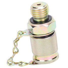 Hydraulic Pressure Test Kit, Hydraulic Pressure Gauge, 2 Piece Hydraulic Test Adapter, High Pressure Hose Connector, Measuring Point Coupling Tool (#1)