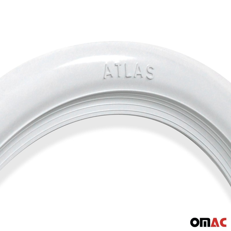 OMAC 4x White Wall Tire Insert 16" Rims Sidewall Set