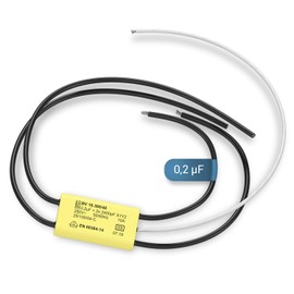 VIOKS Interference Protection 0.2µF Interference Protection Filter Capacitor Spark Interference Capacitor Motor Capacitor Type BV 18300/48 Starting Capacitor for Small Appliances / Capacitor for Small