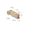 CRL Sliding Glass Door Roller with 1-1/4" Tandem Nylon Wheels;