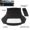 Unbranded Fits Ford Mustang 1994 1995-2004 Plastic Soft Top W/window